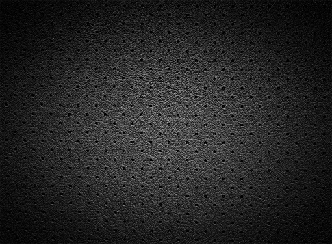 Negro perforado cuero textura punto ligero como fondo Natural photo