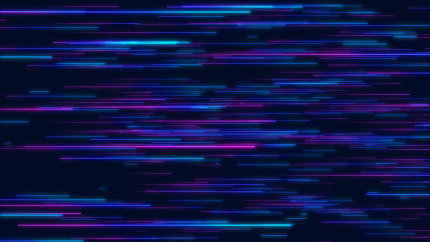 istock Blue & purple abstract radial lines geometric background 1041554134