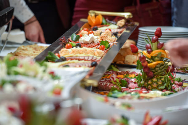 istock Catering food decorated 1041554162