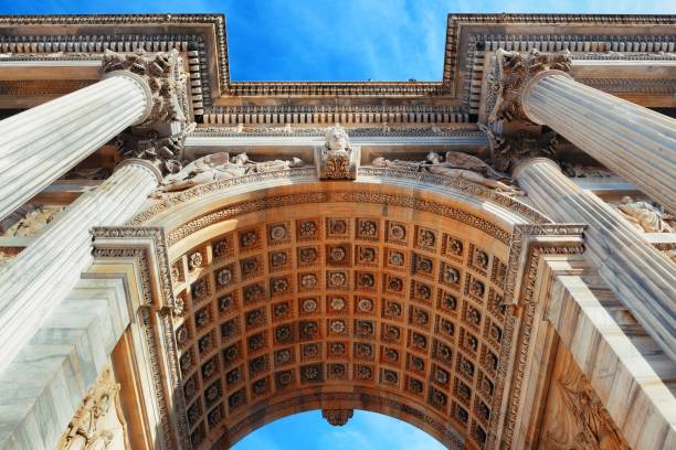 istock Arch of Peace Milan closeup 1041554206