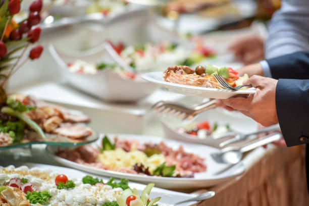 istock Catering food decorated 1041554310