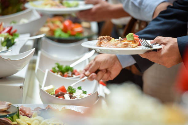 istock Catering food decorated 1041554450