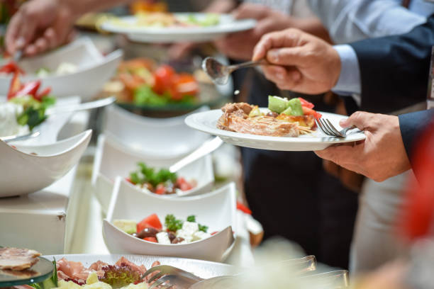 istock Catering food decorated 1041554474