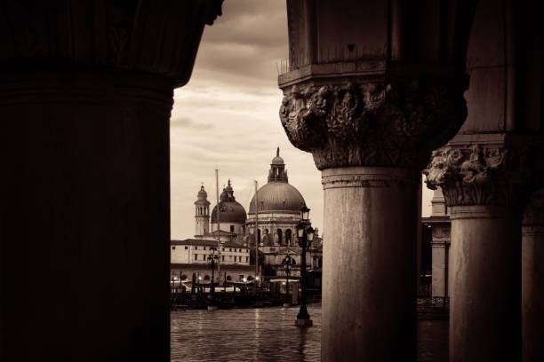 istock Church Santa Maria della Salute and column 1041557090