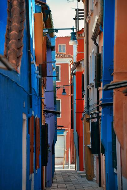 istock Colorful Burano street view 1041557402