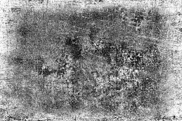 istock The texture of cracks, chips, scuffs on a white background. Monochrome gloomy grunge background. Pattern of spots, dust, dirt on old surface 1041574412