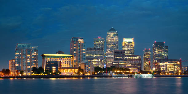 istock London Canary Wharf at night 1041579650