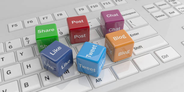 istock 3d rendering cubes, social media words on a keyboard 1041602068
