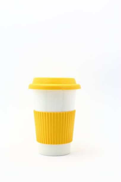 istock thermo cup with yellow silicone lid 1041610764