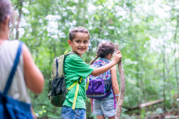istock Kids Hiking Together 1041616446