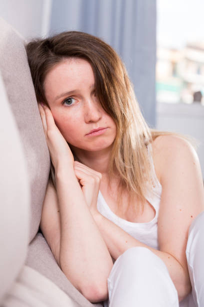 istock Girl is bored at lonely 1041620522