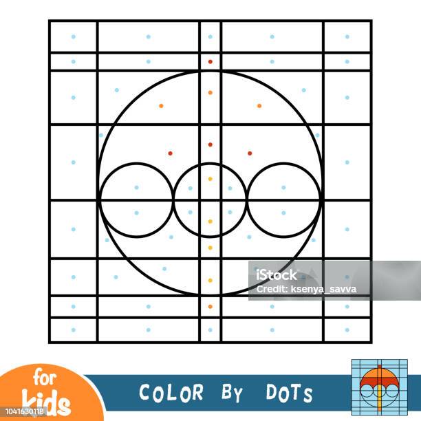 Color By Dots Game For Children Umbrella Stock Illustration - Download Image Now - Autumn, Black And White, Book