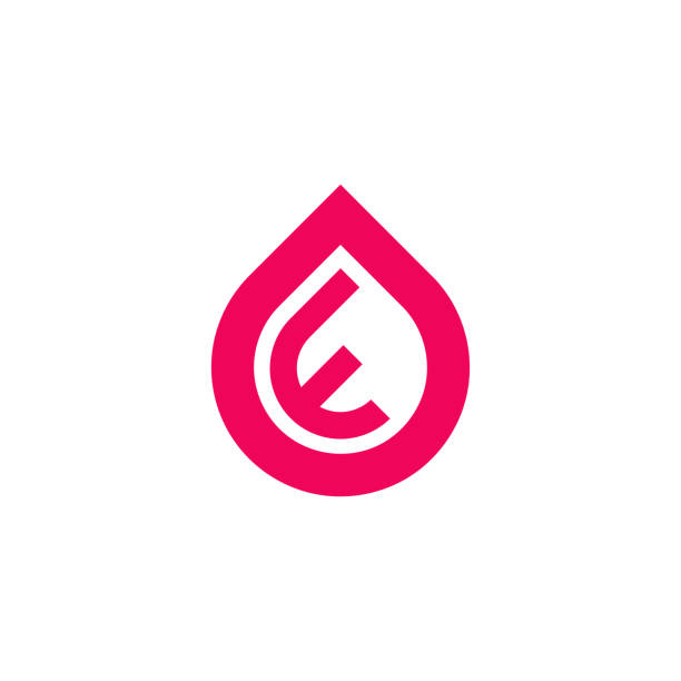 вектор логотип буква f в форме слезы - blood letter f alphabet drop stock illustrations