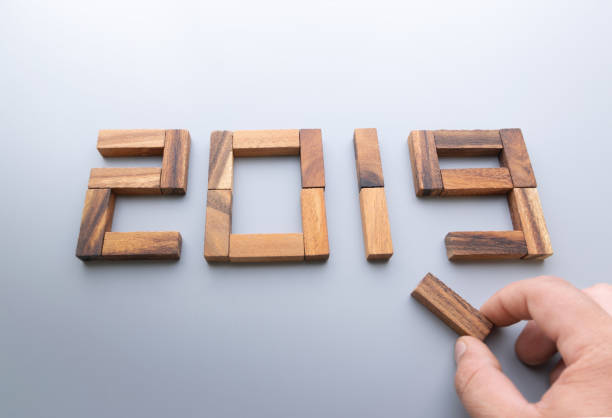 istock New Year 2019 Wood Number. 1041634944