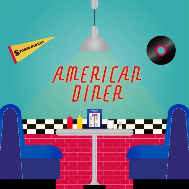 Vector illustration of Restaurant American Diner