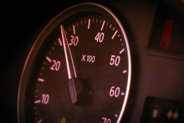 istock Photo speedometer in the car on the dashboard 1041641776