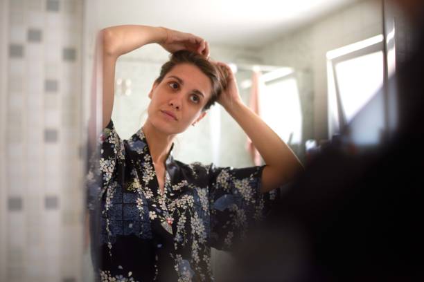 istock Woman in the bathroom 1041648714
