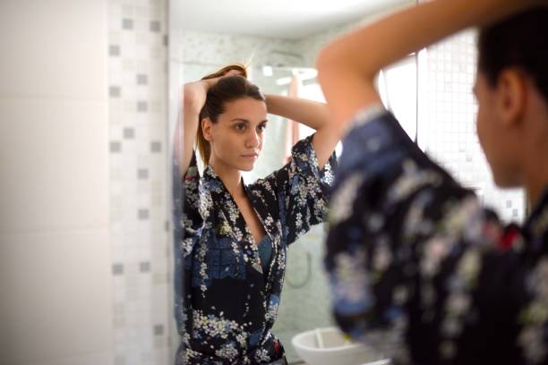 istock Woman in the bathroom 1041648772