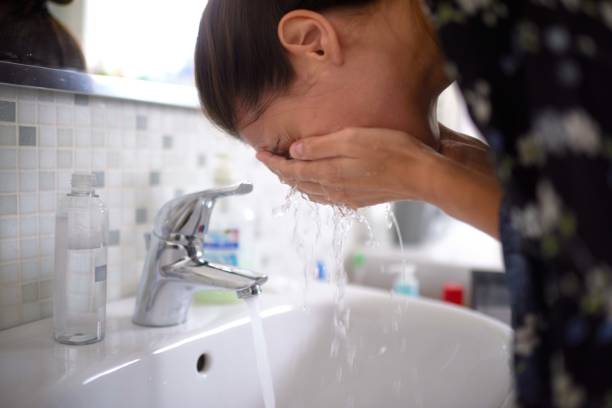 istock Woman in the bathroom 1041648894