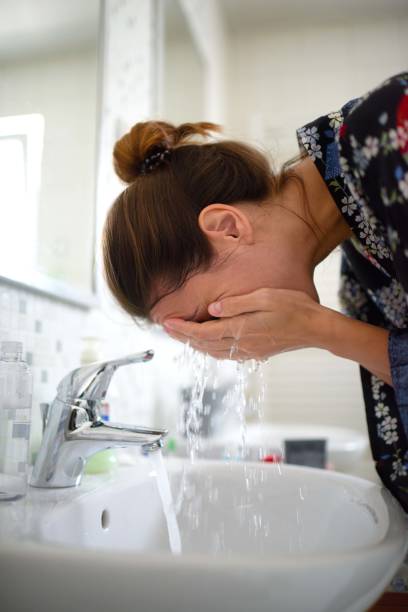 istock Woman in the bathroom 1041650166