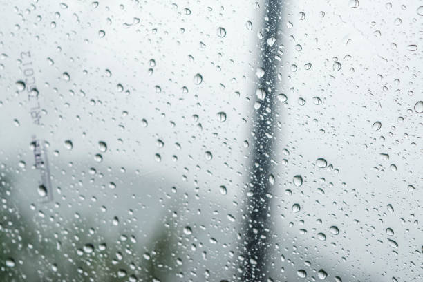 istock Rain drop on the glass abstract background 1041652206