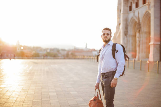 istock Nice boy walking in the street 1041657912