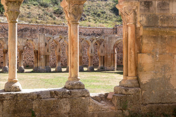 San Juan de Duero Monastery in Soria stock photo