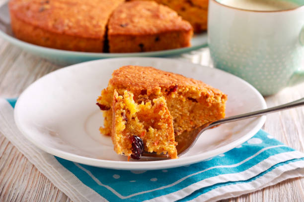 istock Carrot cake with raisin, slice 1041695986