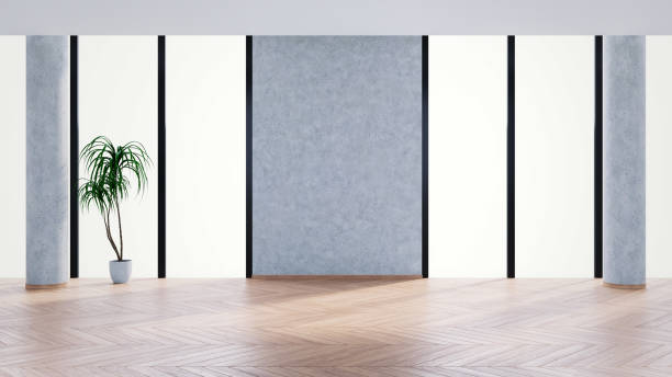 istock A modern commercial office space interior design.empty room. clipping path with window glowing .3d render 1041701608
