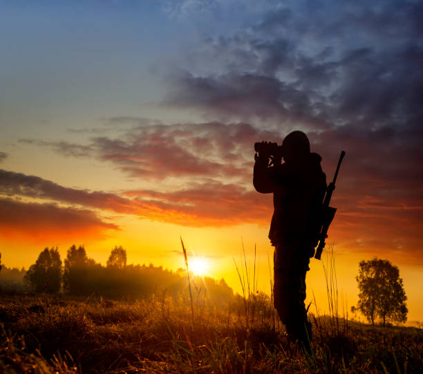 istock Hunter on the morning hunt 1041704260