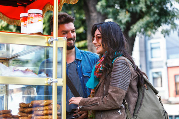 istock Tourist is buying a bagel  - simit 1041712752