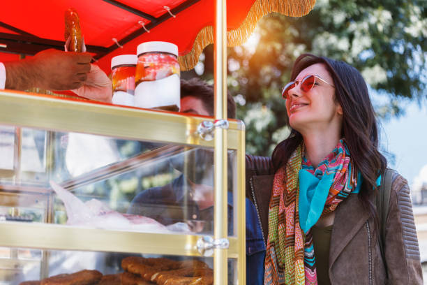 istock Tourist is buying a bagel  - simit 1041712918