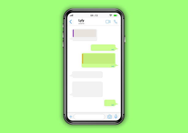 интерфейс whatsapp - web forum stock illustrations