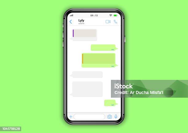 Whatsapp Interface Stock Illustration - Download Image Now - Discussion, Talking, Online Messaging
