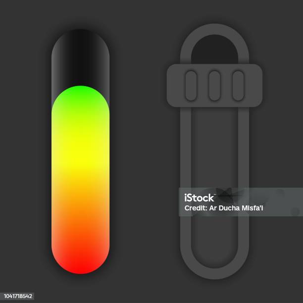 Slide Volume Button Stock Illustration - Download Image Now - Audio ...