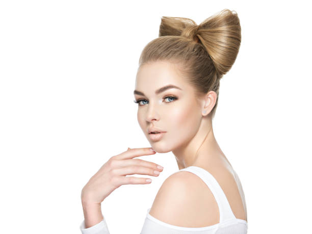 istock Gorgeous girl with a creative hairstyle 1041747908