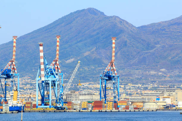 istock Port of Naples with Crane 1041753020