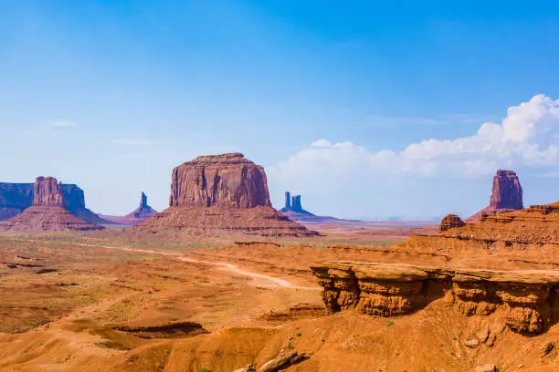 John Fords Place is a great place in Monument valley with view to giant sandstone formation