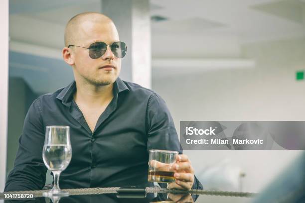 Businessman With Whiskey Stock Photo - Download Image Now - Adult, Adults Only, After Work