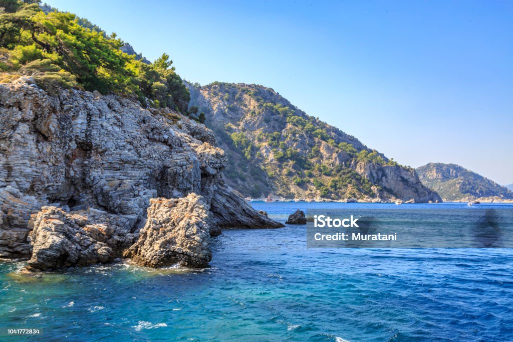 One of the beautiful bays of Marmaris near Turunc in Marmaris, Turkey - Royalty-free Ao Ar Livre Foto de stock One of the beautiful bays of Marmaris near Turunc in Marmaris, Turkey - Royalty-free Ao Ar Livre Foto de stock