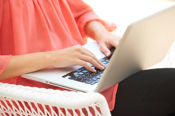istock Woman's hand typing on laptop 1041774038
