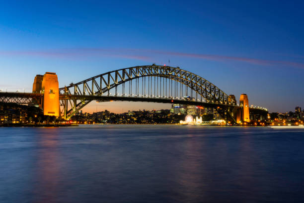 istock Sydney Harbour Bridge At Dusk 1041783802