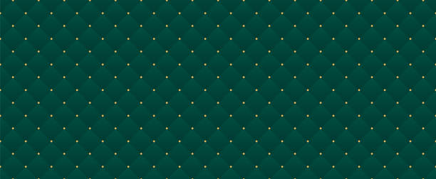 ilustrações de stock, clip art, desenhos animados e ícones de dark green color. deep emerald seamless pattern for premium royal party. - silk textile contemporary textured