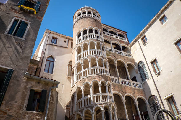 The Palazzo Contarini del Bovolo (also called the Palazzo Contarini Minelli dal Bovolo) stock photo