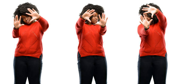 istock confident and happy showing hands to camera, composing and framing gesture 1041796140