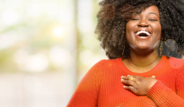 istock confident and happy with a big natural smile laughing 1041801012