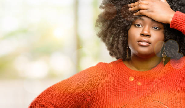 istock terrified and nervous expressing anxiety and panic gesture, overwhelmed 1041803546