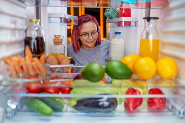 istock Woman looking something to eat. 1041822330