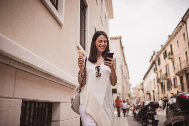 istock Young women discovering Verona-Italy 1041826898
