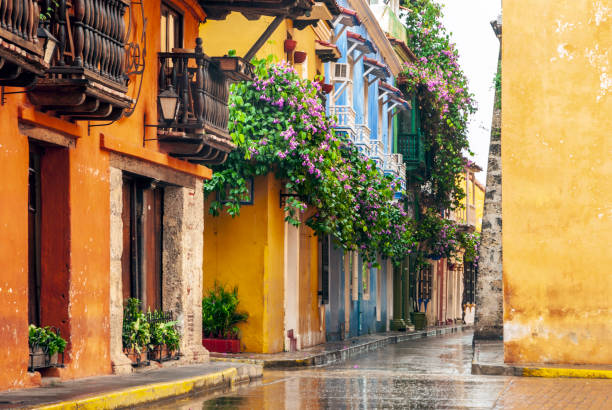 View of Cartagena de Indias, Colombia View of Cartagena de Indias, Colombia cartagena colombia stock pictures, royalty-free photos & images